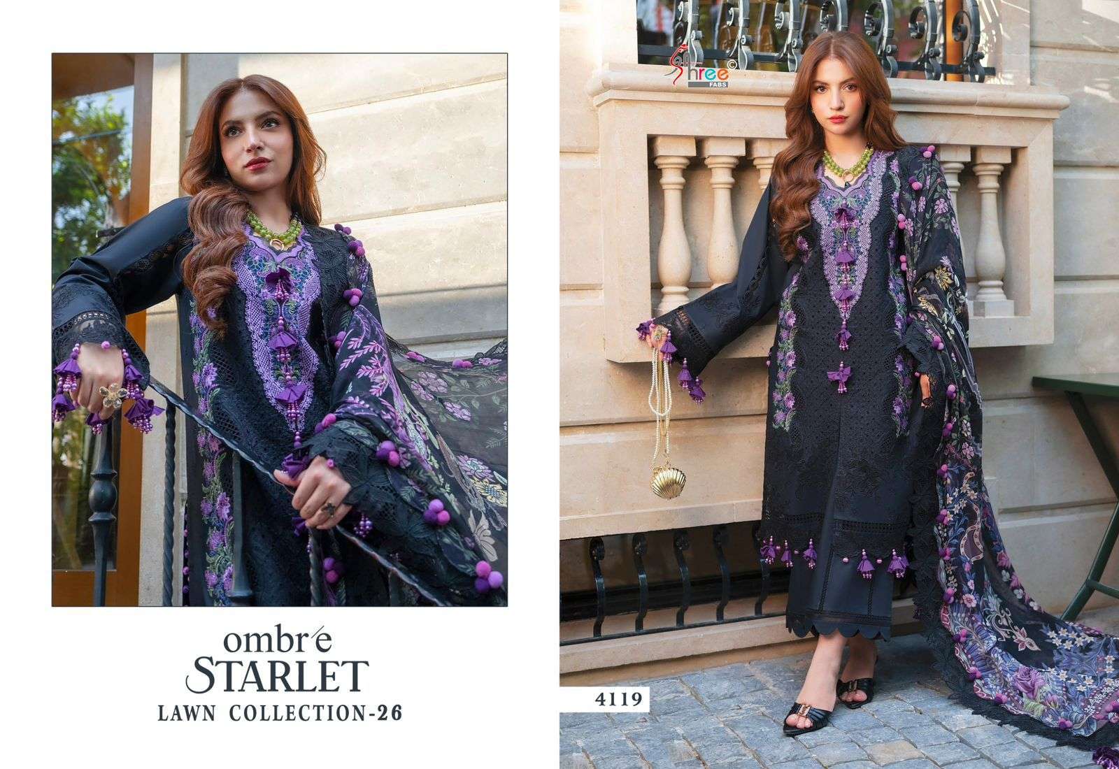 Shree Fab Ombre Starlet 4119 - Amrah Wholesale