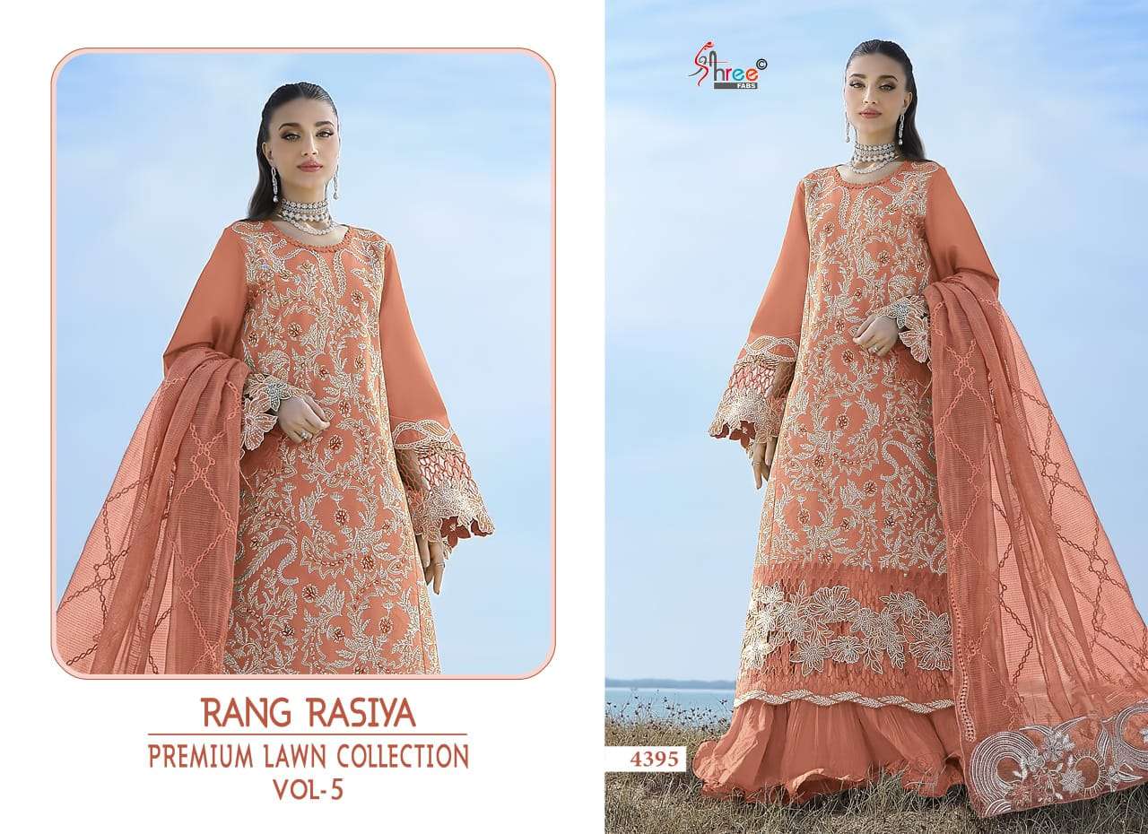 SHREE FAB Rangrasiya Lawn Collection Vol-5 Cotton Dress Material