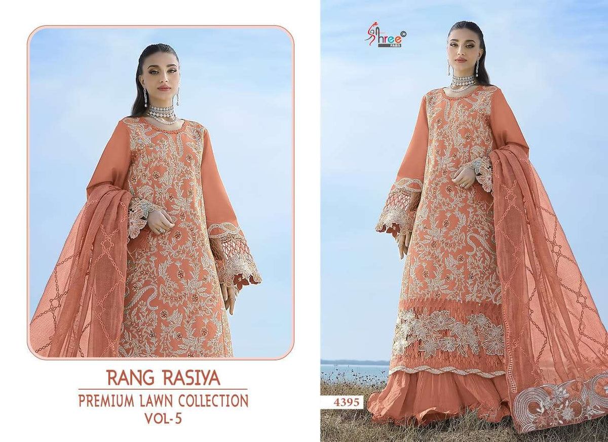 SHREE FAB Rangrasiya Lawn Collection Vol-5 Cotton Dress Material
