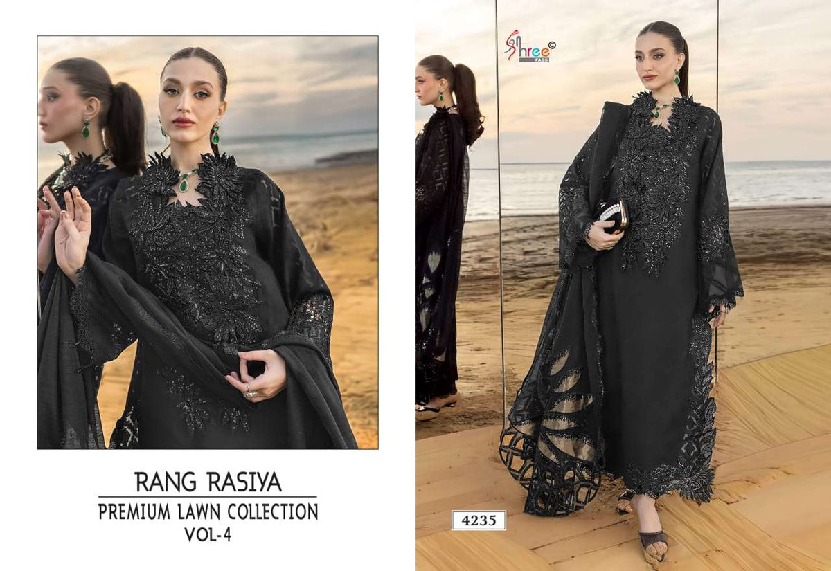 SHREE FAB RANGRASIYA VOL - 04 Cotton Pakistani Suit - Amrah Wholesale