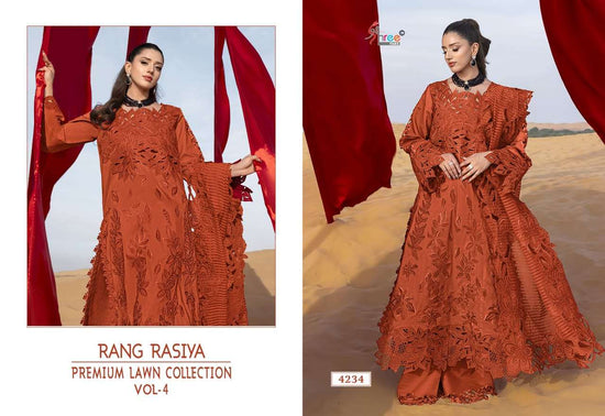 SHREE FAB RANGRASIYA VOL - 04 Cotton Pakistani Suit - Amrah Wholesale