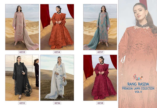 SHREE FAB RANGRASIYA VOL - 04 Cotton Pakistani Suit - Amrah Wholesale