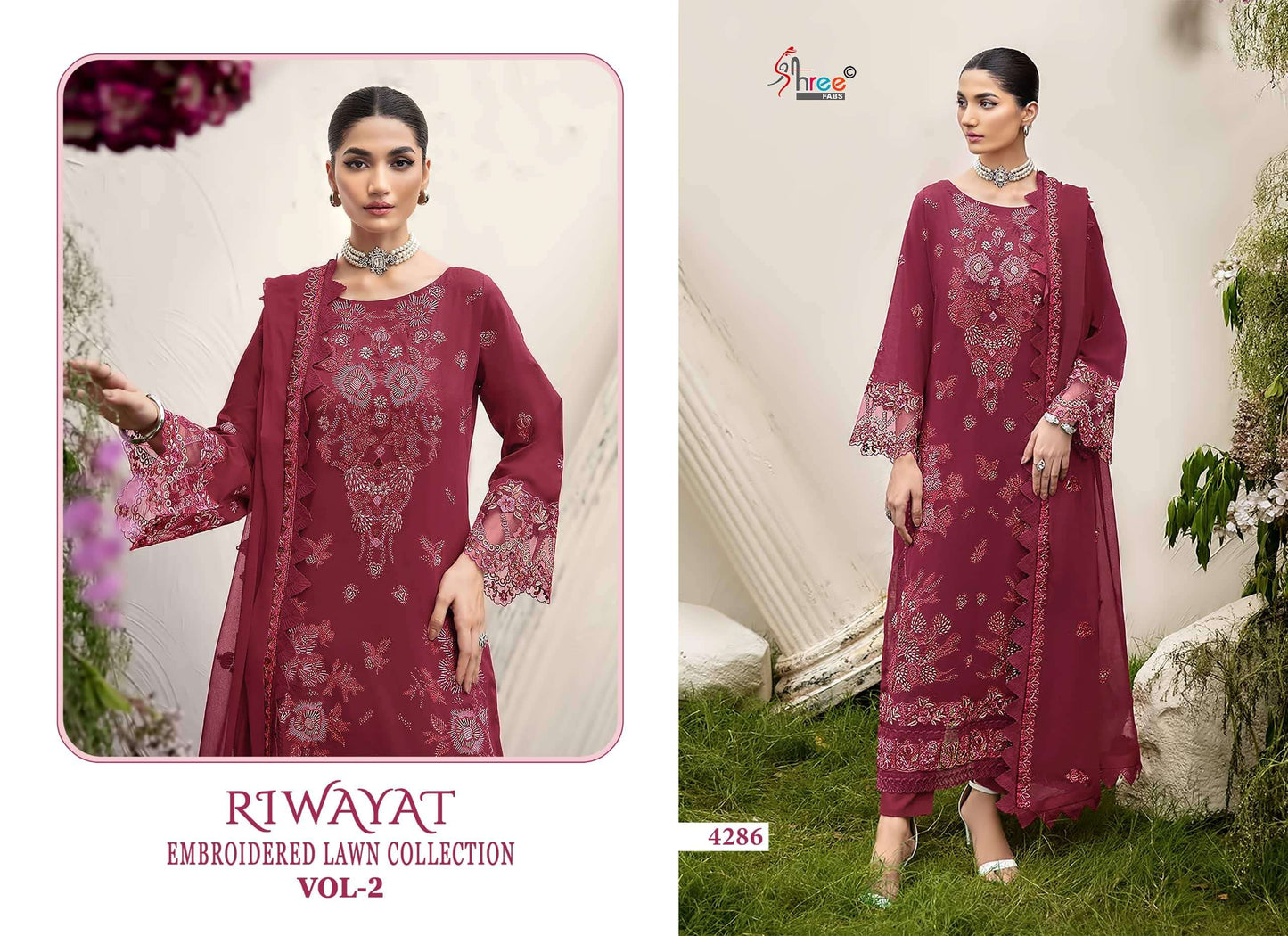 Shree Fab Riwayat Vol 02 Pakistani Suit - Amrah Wholesale