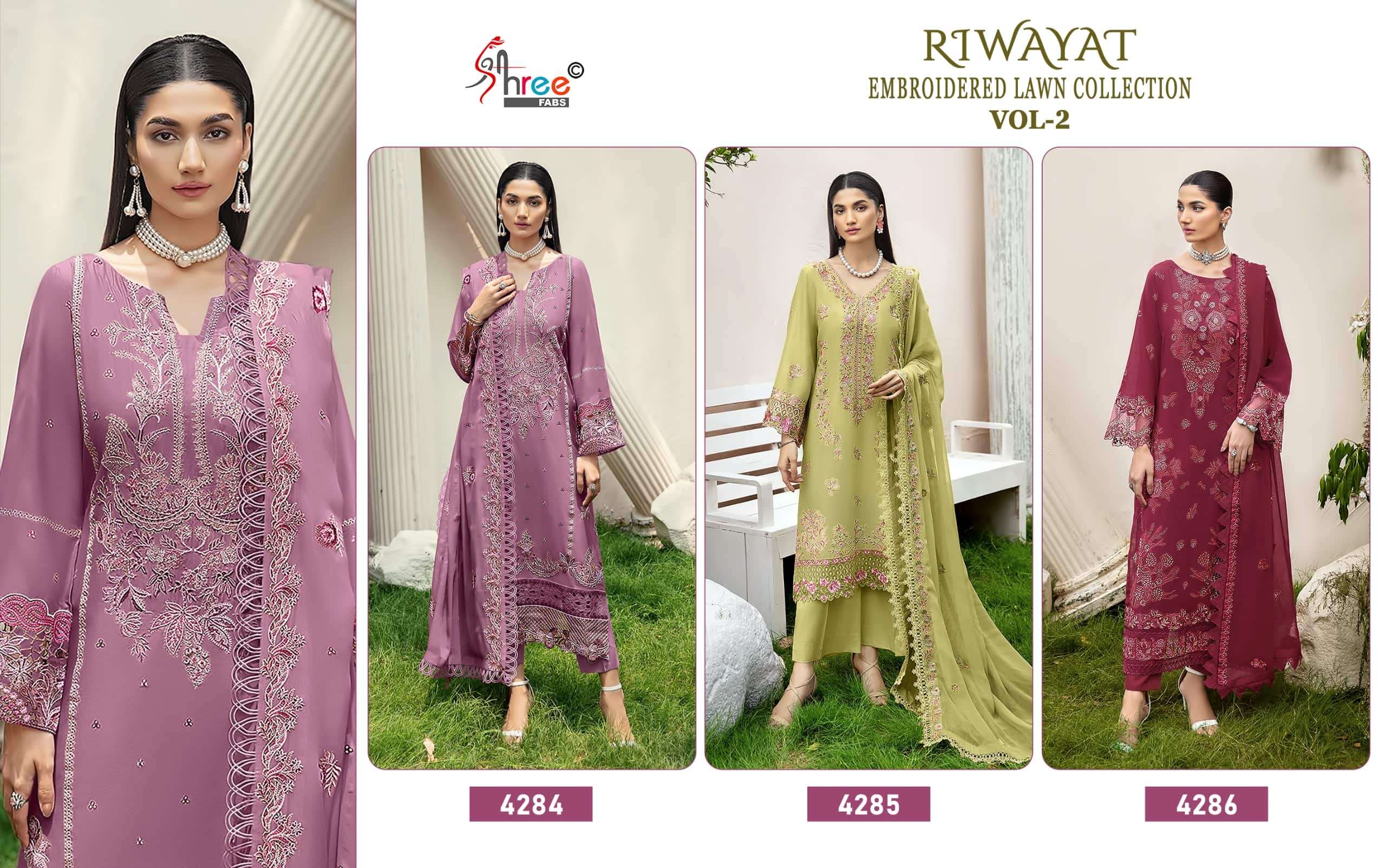 Shree Fab Riwayat Vol 02 Pakistani Suit - Amrah Wholesale