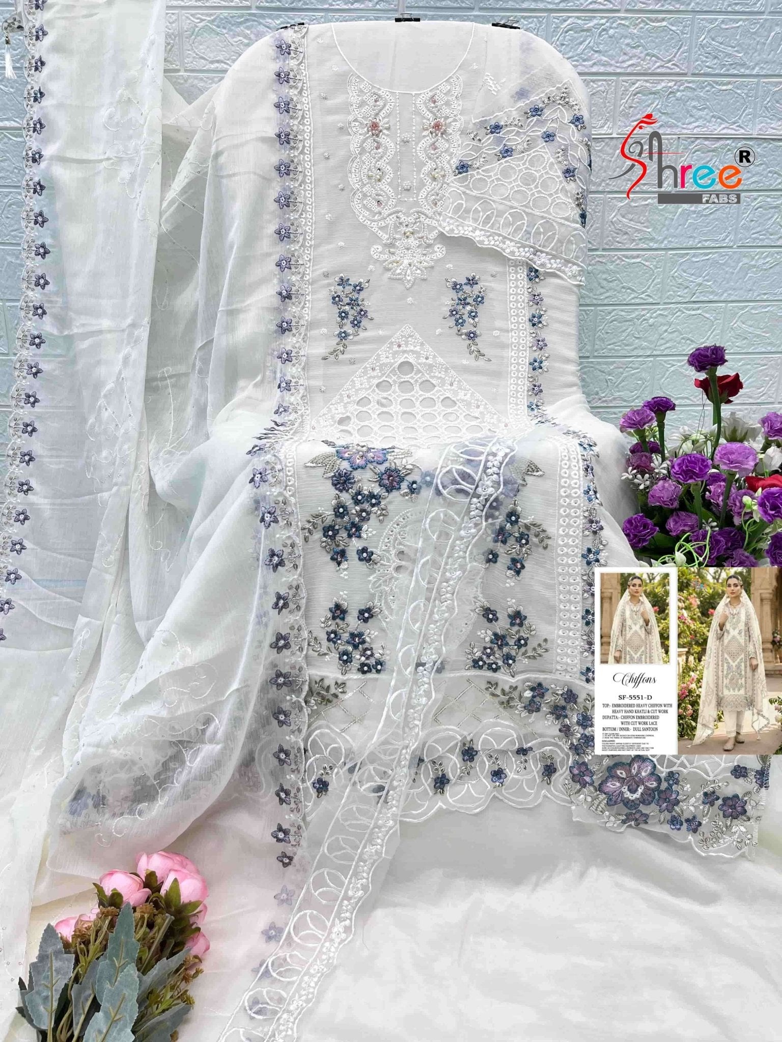 Shree Fab SF - 5551 A To D Series Pakistani Suit Wholesale Catalogue - Amrah Wholesale