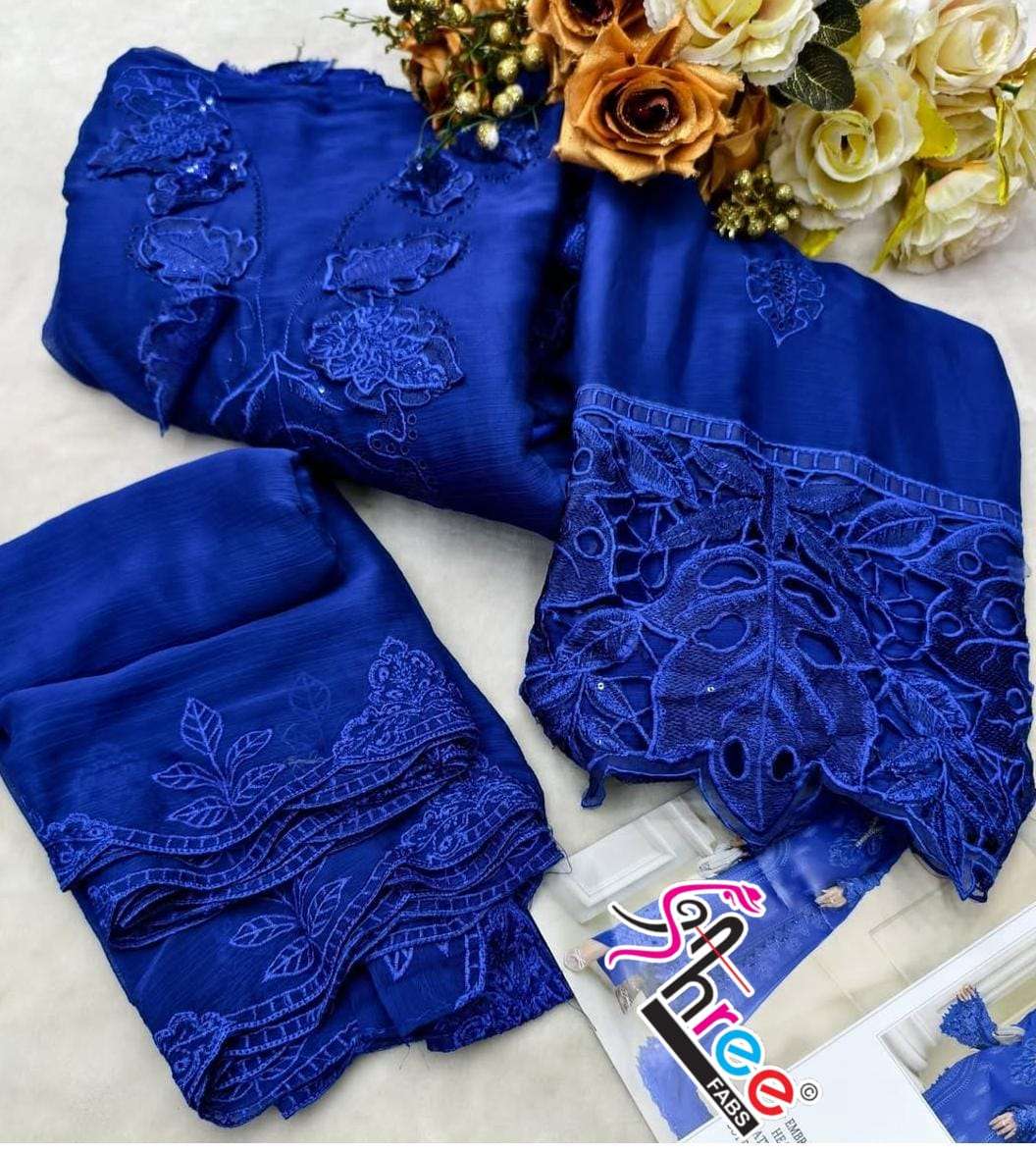 Shree Fab SF-5561 B Series Chiffon Embroidery Pakistani Dress - Amrah Wholesale