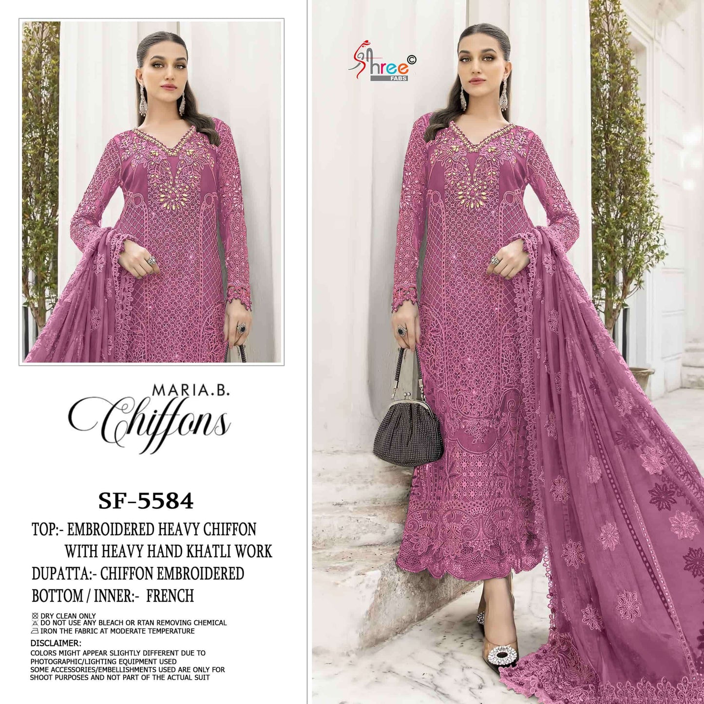 Shree Fab SF-5584 Chiffon Embroidered Pakistani Suit Set