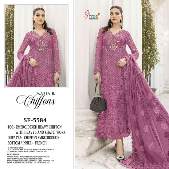 Shree Fab SF-5584 Chiffon Embroidered Pakistani Suit Set