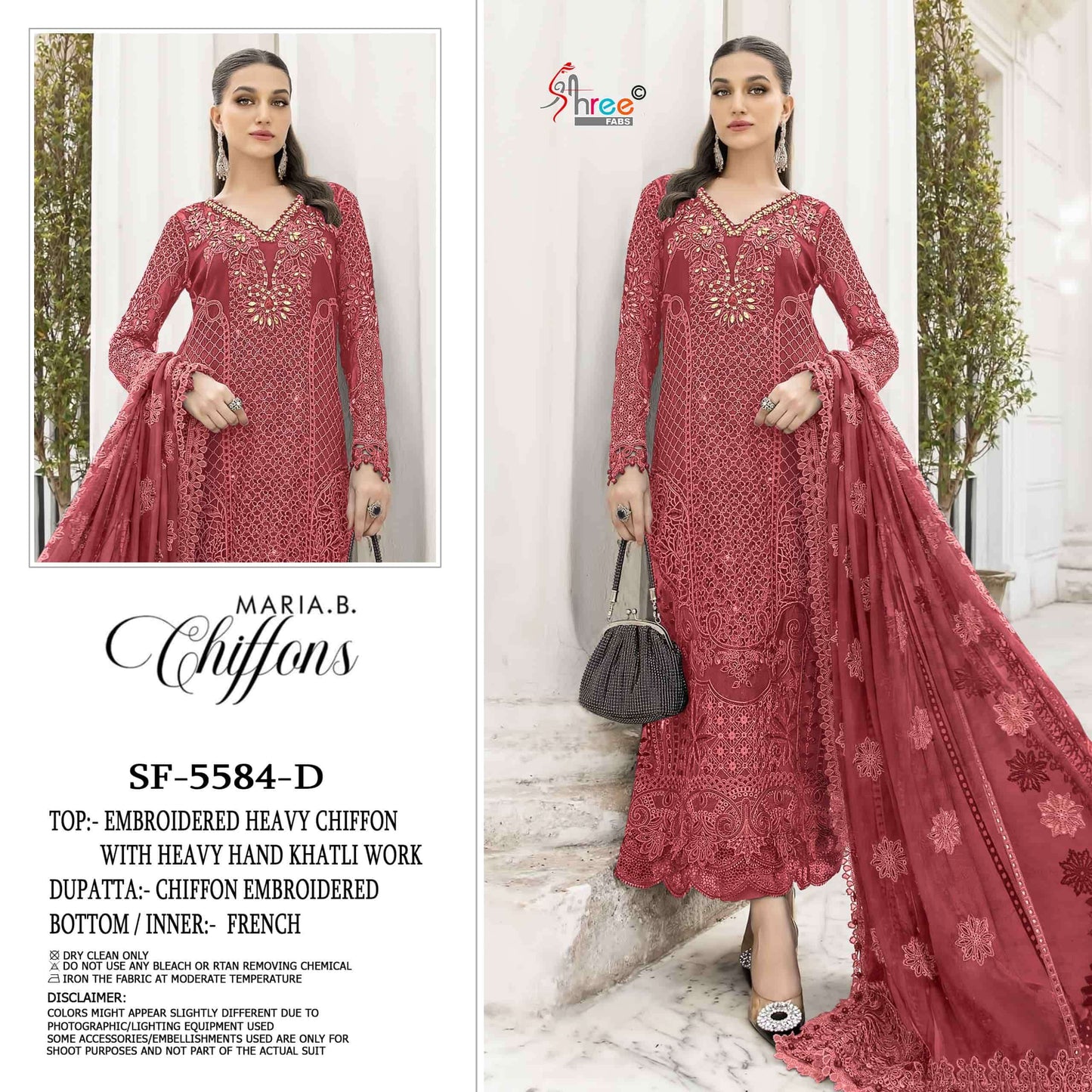 Shree Fab SF-5584 Chiffon Embroidered Pakistani Suit Set