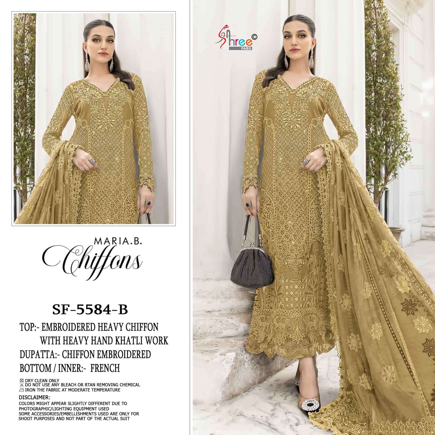 Shree Fab SF-5584 Chiffon Embroidered Pakistani Suit Set