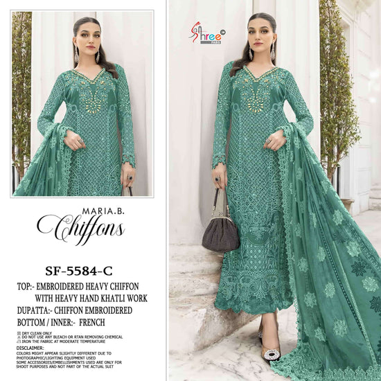 Shree Fab SF-5584 Chiffon Embroidered Pakistani Suit Set