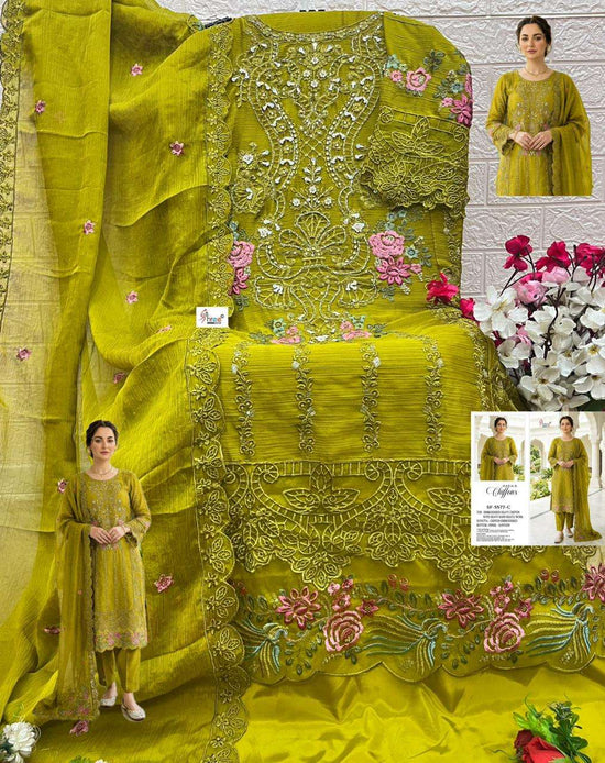 SHREE FAB SF-5587 Pure Chiffon Embroidered Pakistani Suit