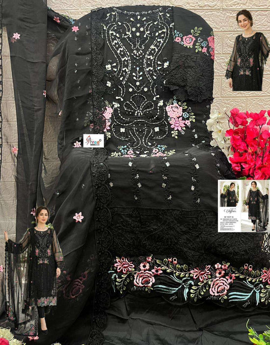 SHREE FAB SF-5587 Pure Chiffon Embroidered Pakistani Suit