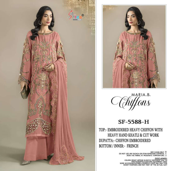 Shree Fab SF-5588 Chiffon Semi Stitched Pakistani Suit