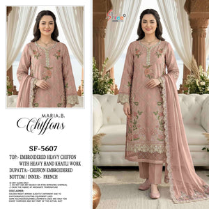 Shree Fab SF-5607 Chiffon Embroidered Pakistani Suit Set