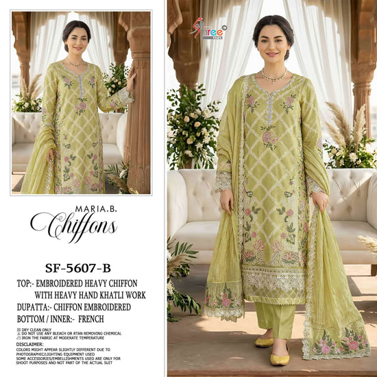 Shree Fab SF-5607 Chiffon Embroidered Pakistani Suit Set