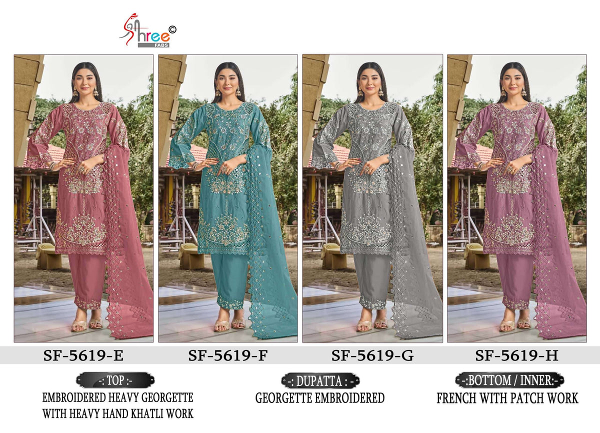 Shree Fab SF-5619 Faux Georgette Pakistani Suit