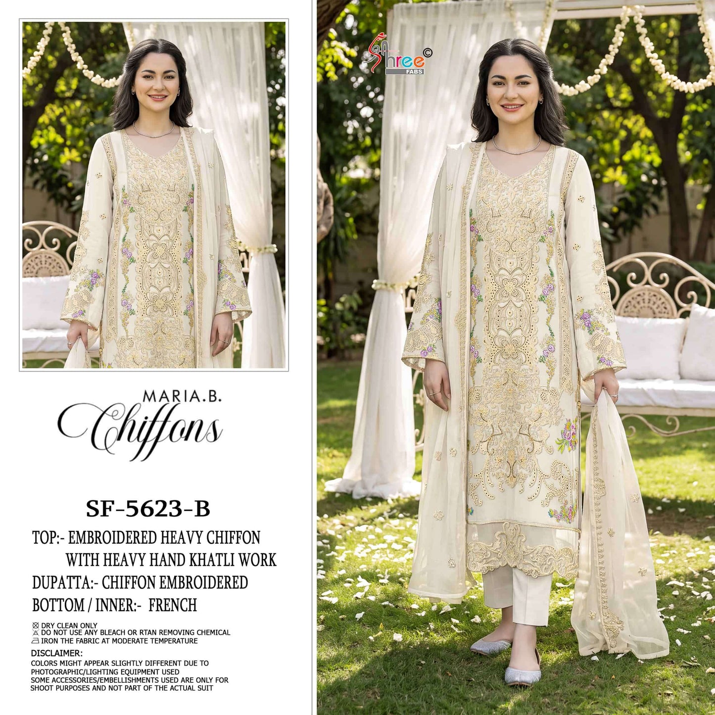 SHREE FAB SF-5623 Chiffon Embroidered Pakistani Suit
