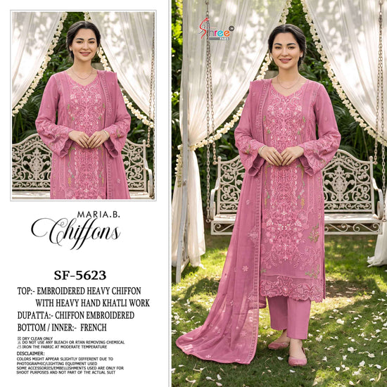 SHREE FAB SF-5623 Chiffon Embroidered Pakistani Suit