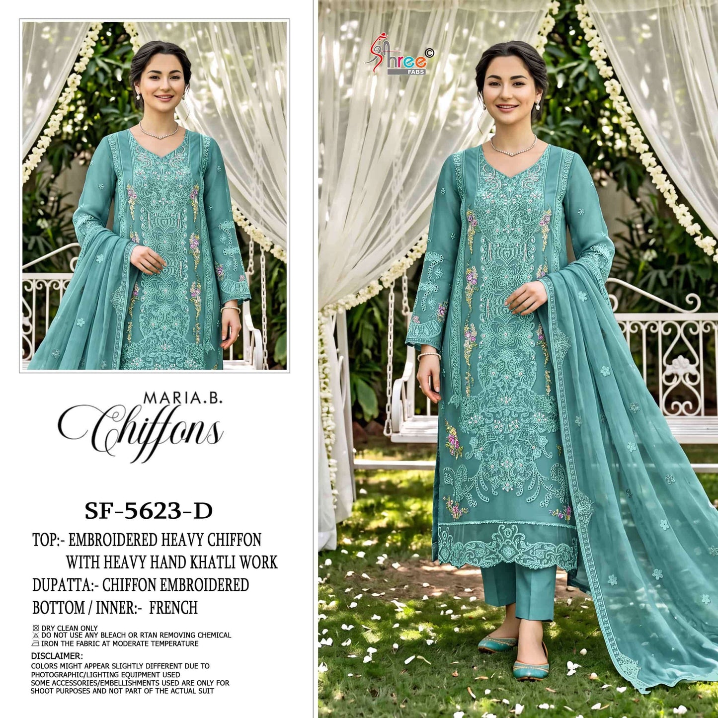SHREE FAB SF-5623 Chiffon Embroidered Pakistani Suit