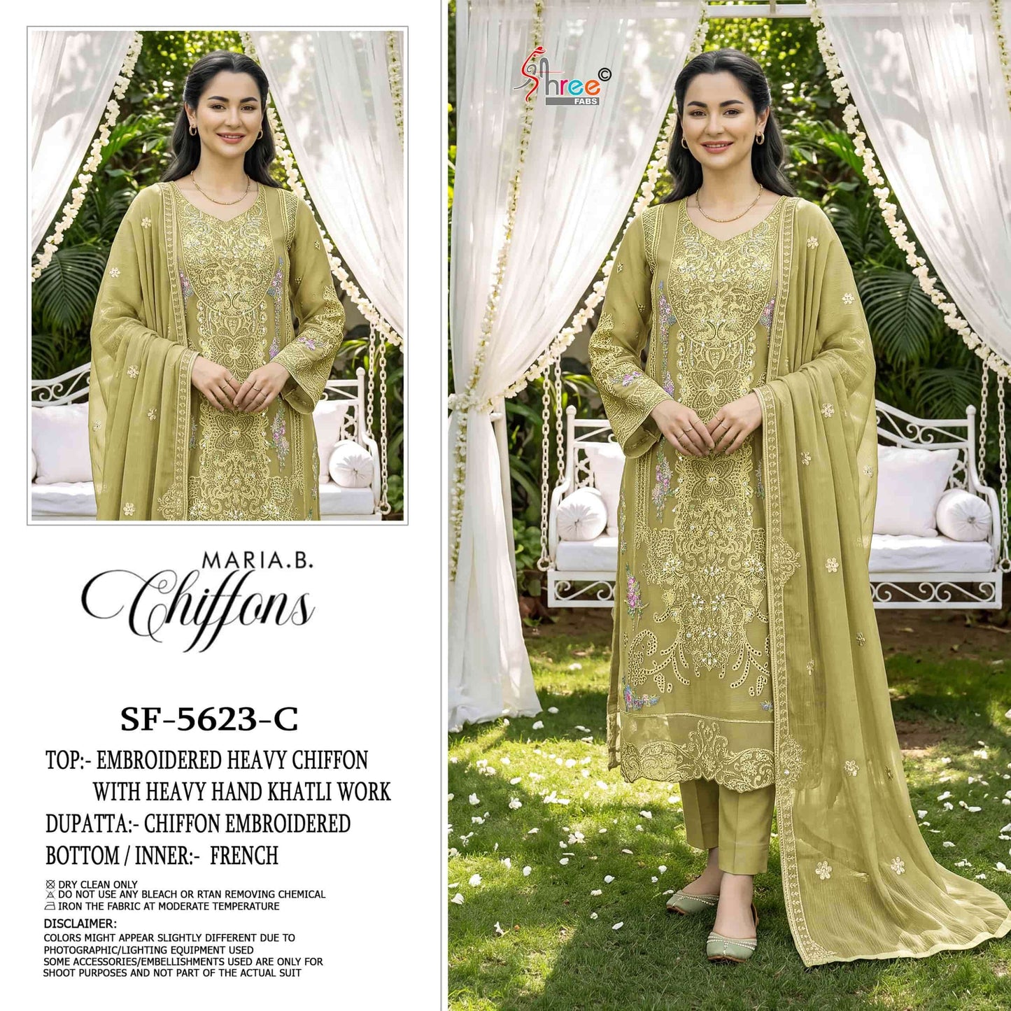 SHREE FAB SF-5623 Chiffon Embroidered Pakistani Suit