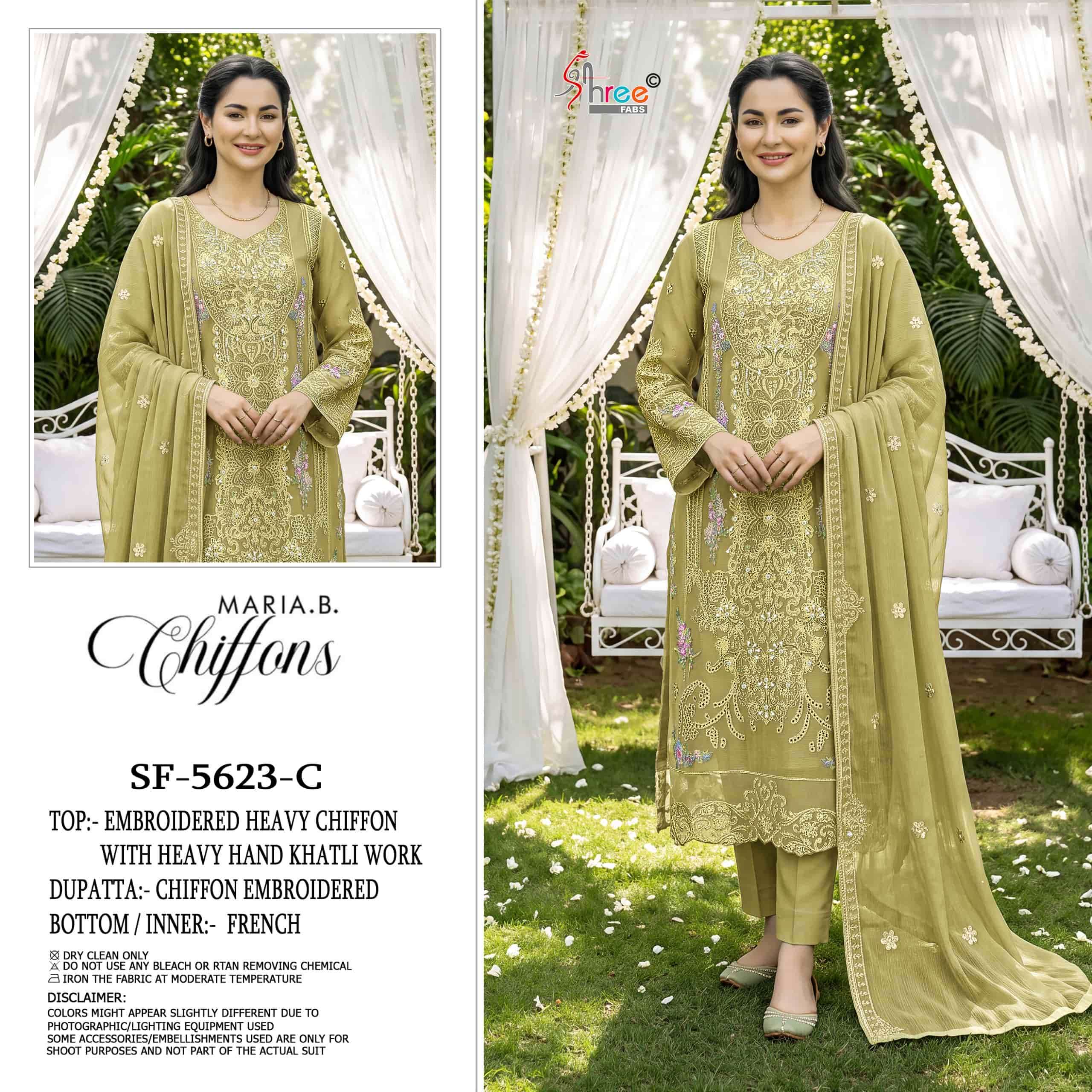 SHREE FAB SF-5623 Chiffon Embroidered Pakistani Suit