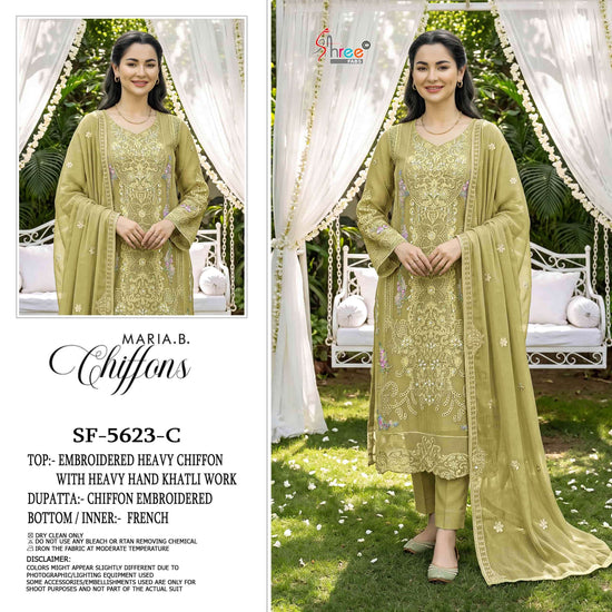 SHREE FAB SF-5623 Chiffon Embroidered Pakistani Suit