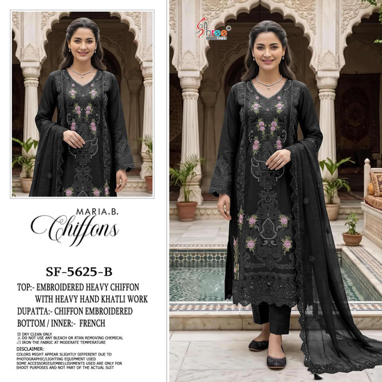 Shree Fab SF-5625 Chiffon Embroidery Semi Stitched Pakistani Suit