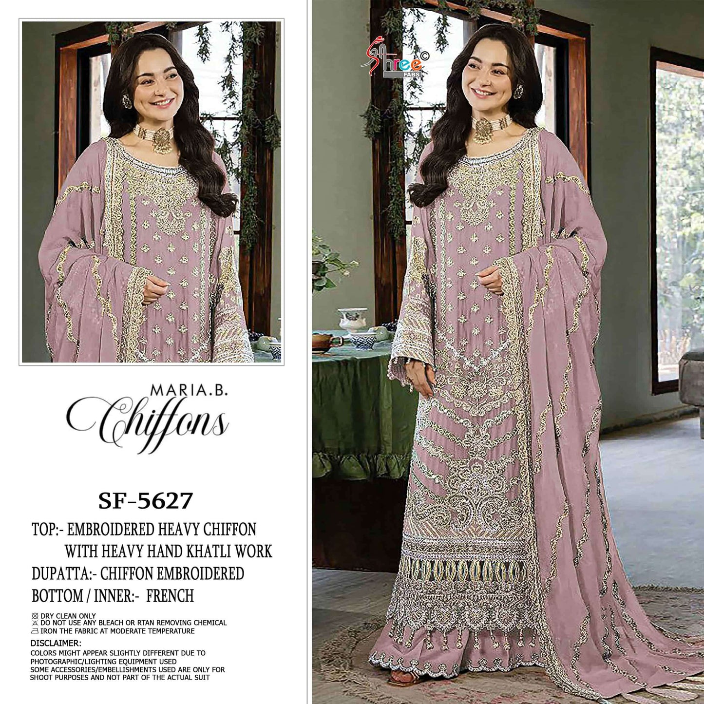 SHREE FAB SF-5627 Chiffon Embroidery Pakistani Suit