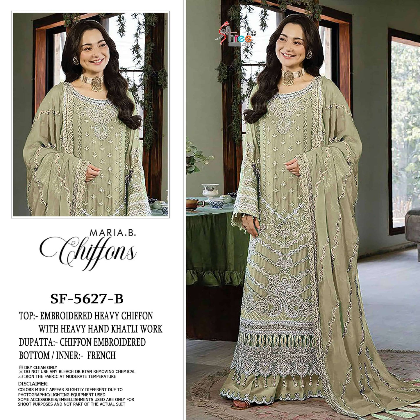 SHREE FAB SF-5627 Chiffon Embroidery Pakistani Suit