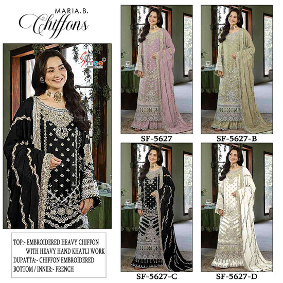 SHREE FAB SF-5627 Chiffon Embroidery Pakistani Suit