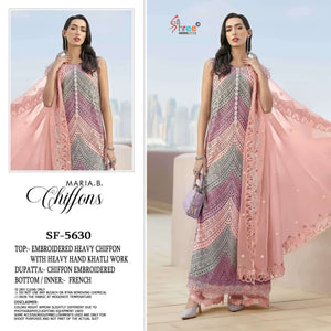Shree Fab SF - 5630 Chiffon Dress Material - Amrah Wholesale