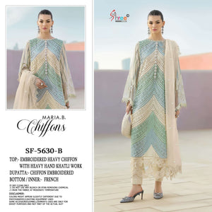 Shree Fab SF - 5630 Chiffon Dress Material - Amrah Wholesale