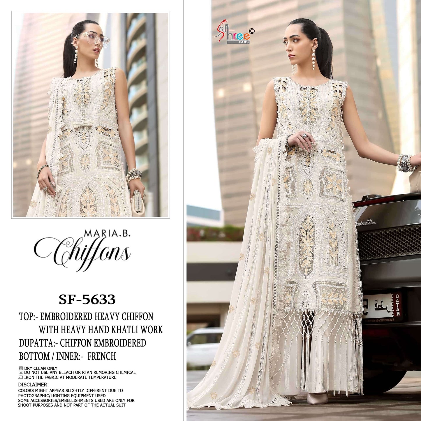 Shree Fab SF-5633 Chiffon Embroidered Pakistani Suit