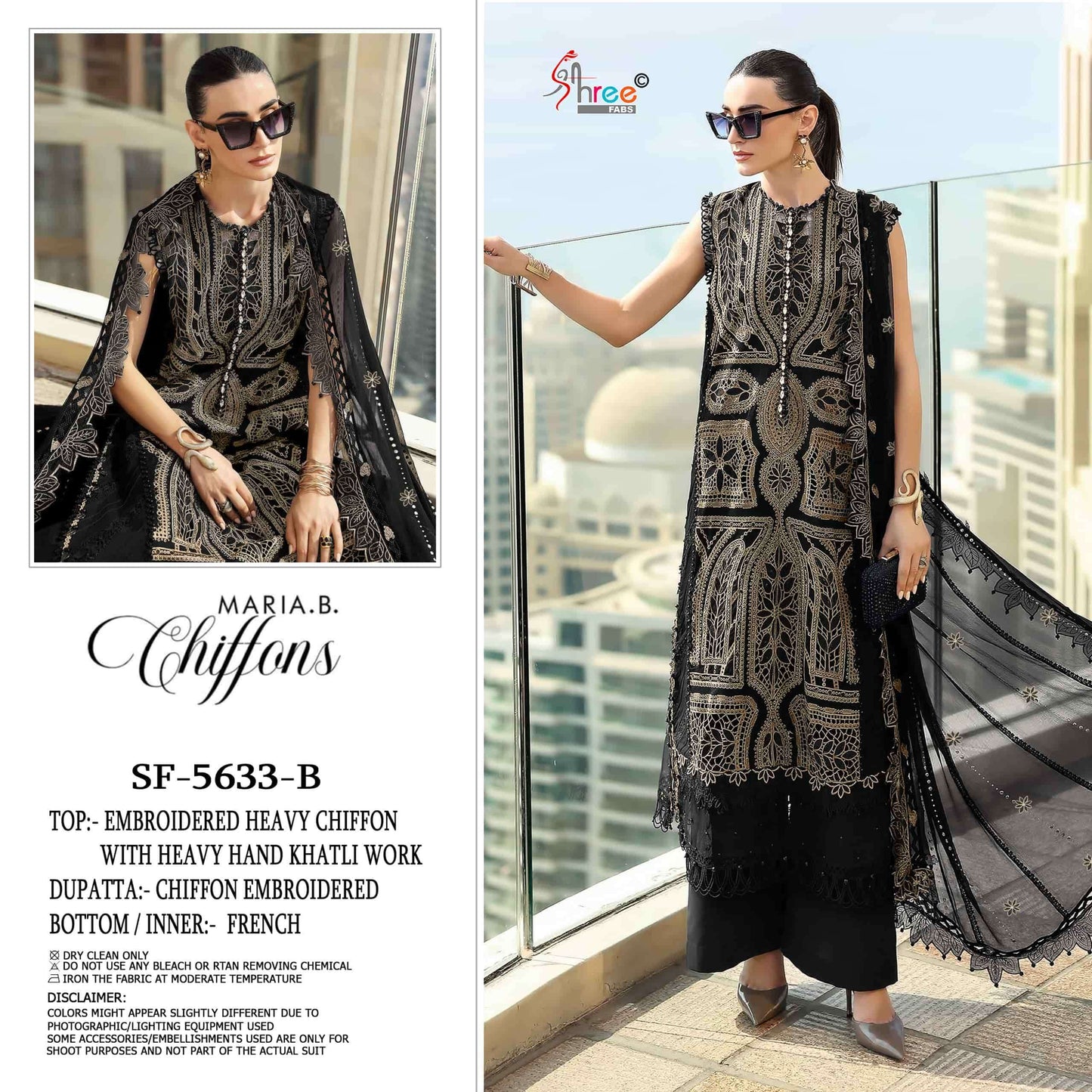Shree Fab SF-5633 Chiffon Embroidered Pakistani Suit