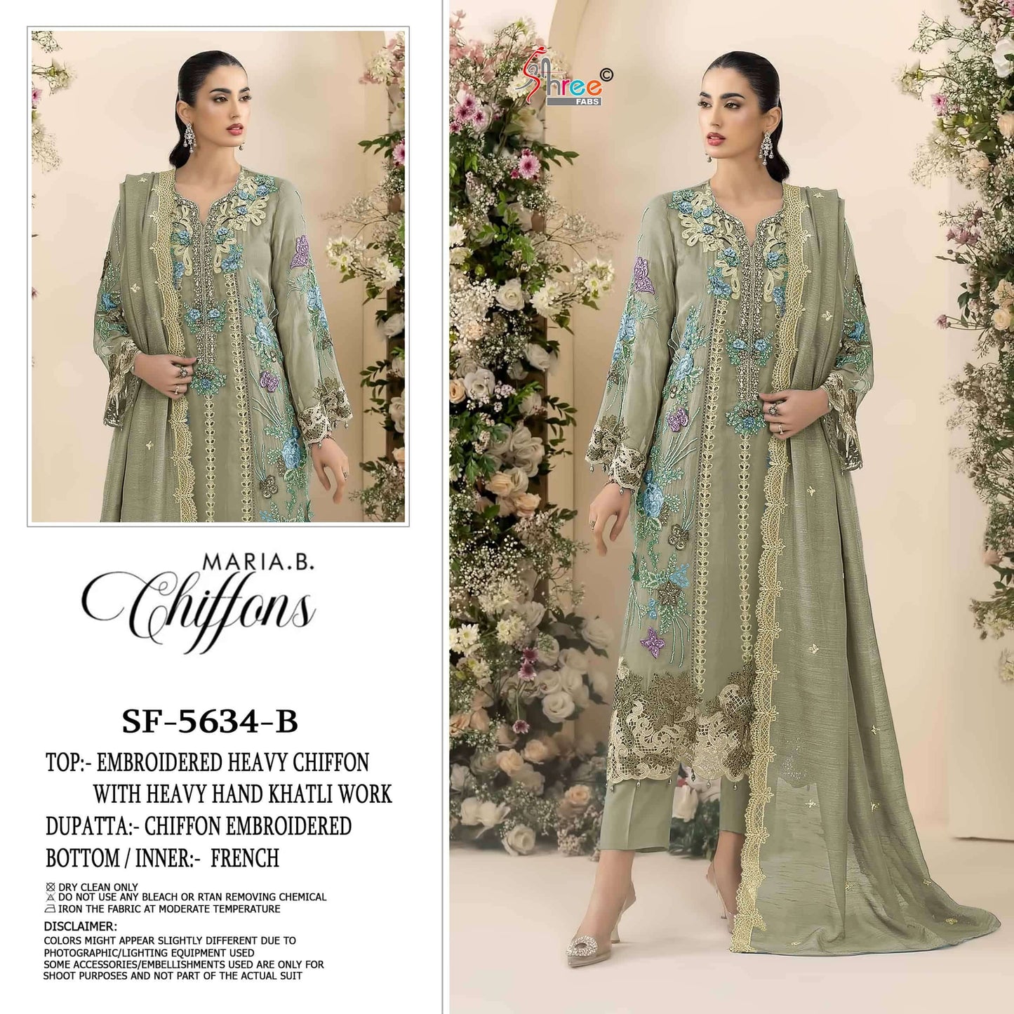SHREE FAB SF-5634 Heavy Chiffon Embroidery Pakistani Suit