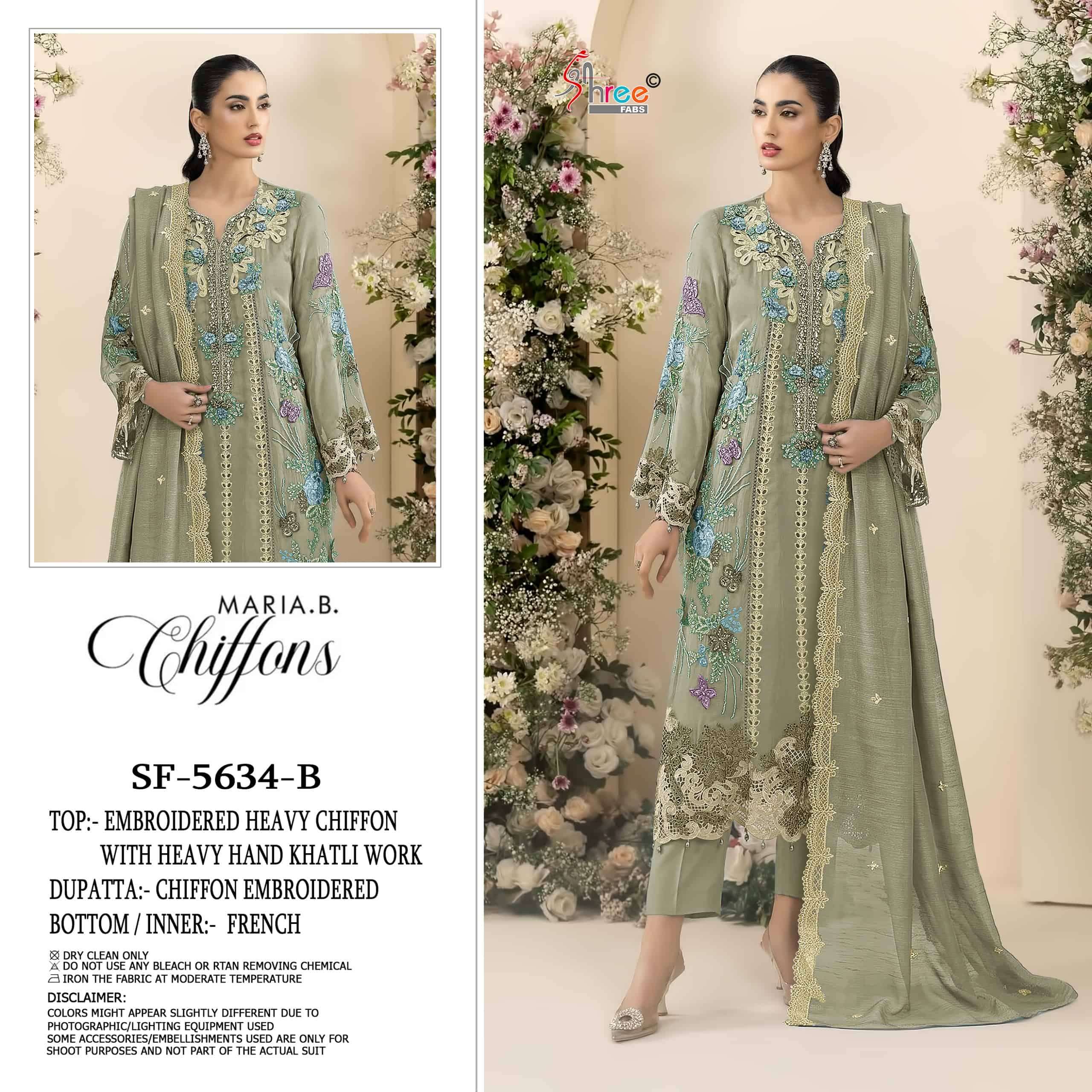 SHREE FAB SF-5634 Heavy Chiffon Embroidery Pakistani Suit