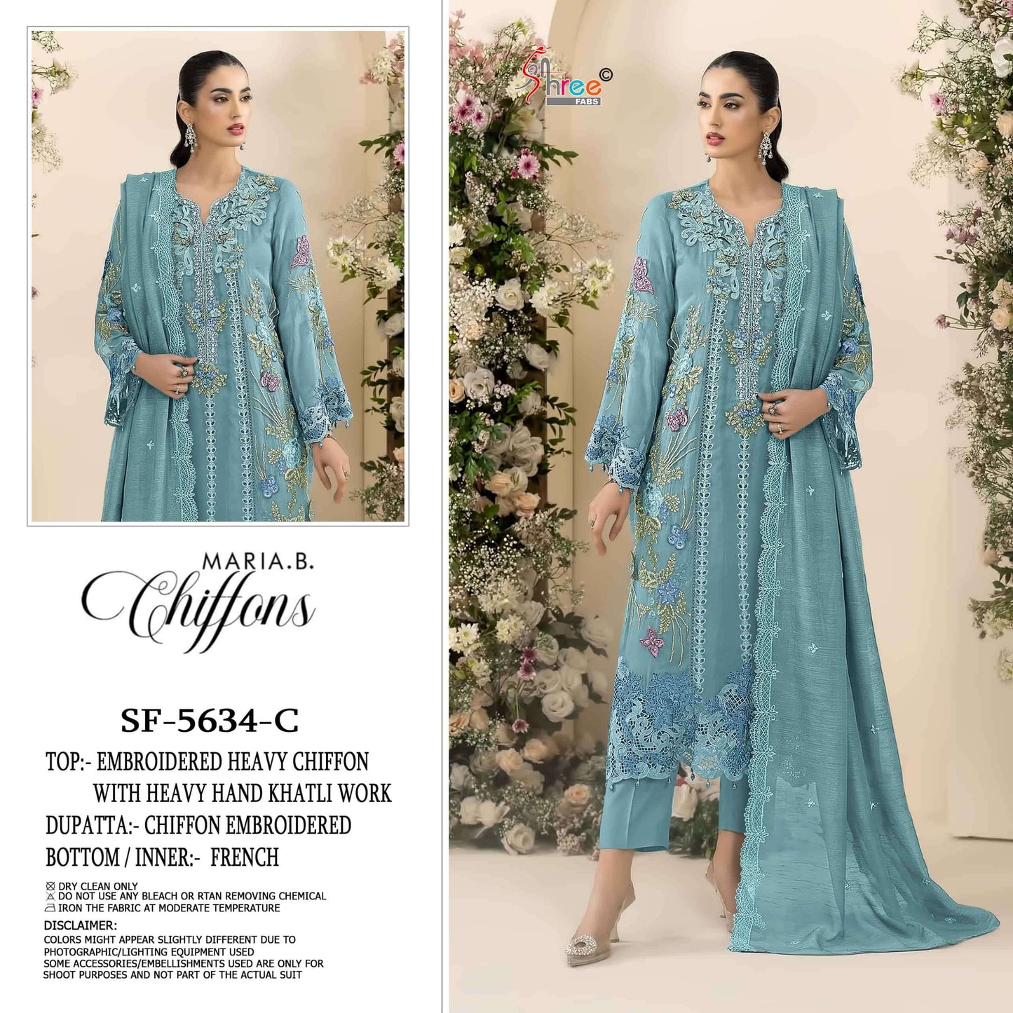 SHREE FAB SF-5634 Heavy Chiffon Embroidery Pakistani Suit