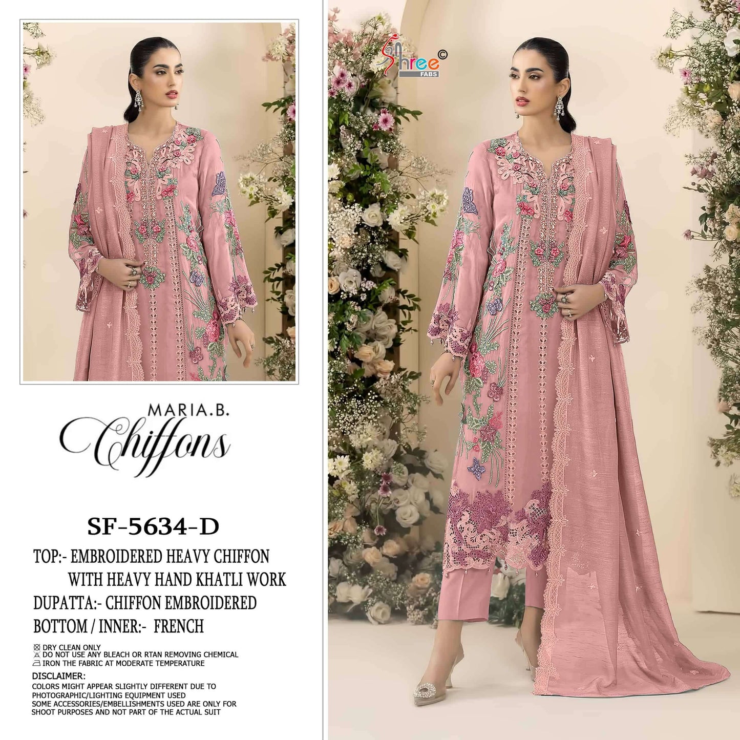 SHREE FAB SF-5634 Heavy Chiffon Embroidery Pakistani Suit