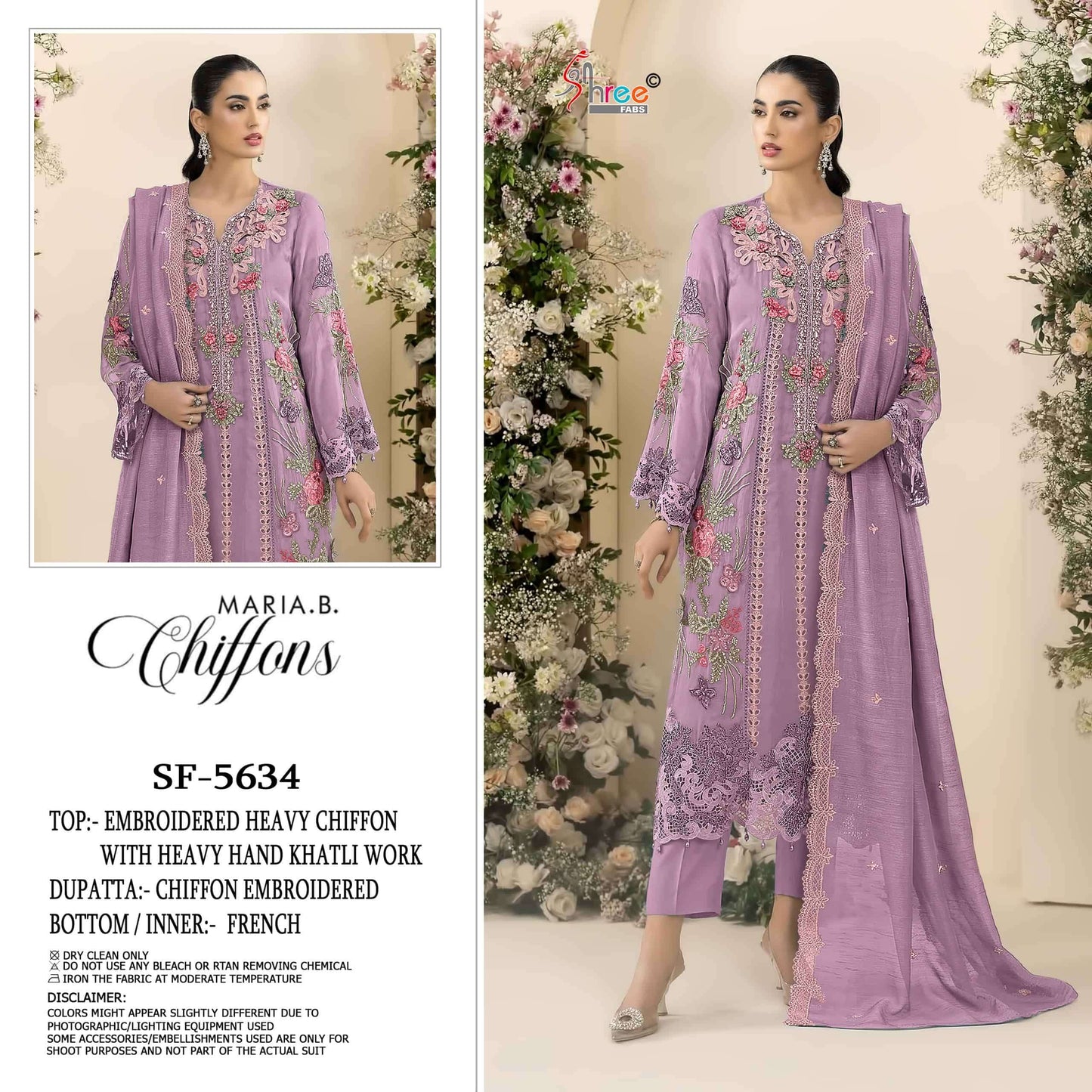 SHREE FAB SF-5634 Heavy Chiffon Embroidery Pakistani Suit