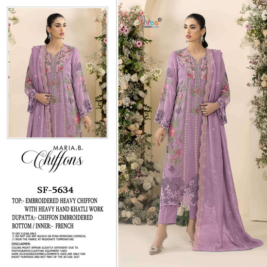 SHREE FAB SF-5634 Heavy Chiffon Embroidery Pakistani Suit - Amrah Wholesale
