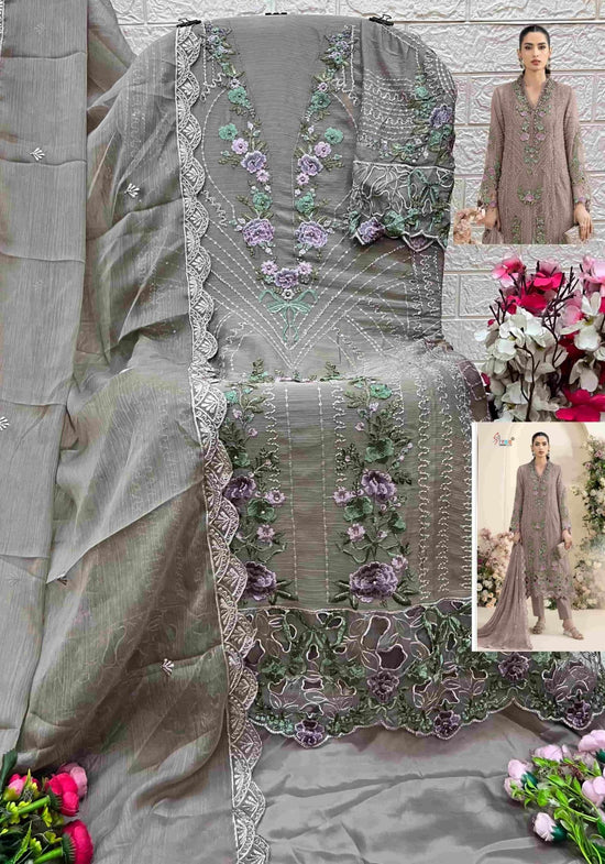 Shree Fab SF-5635 A to D Series Chiffon Embroidered Pakistani Suit - Amrah Wholesale