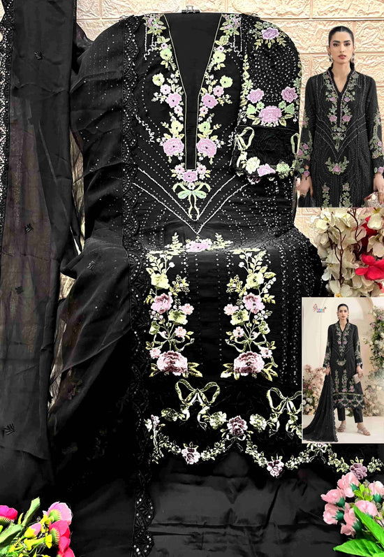Shree Fab SF-5635 A to D Series Chiffon Embroidered Pakistani Suit
