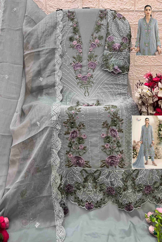 Shree Fab SF-5635 A to D Series Chiffon Embroidered Pakistani Suit