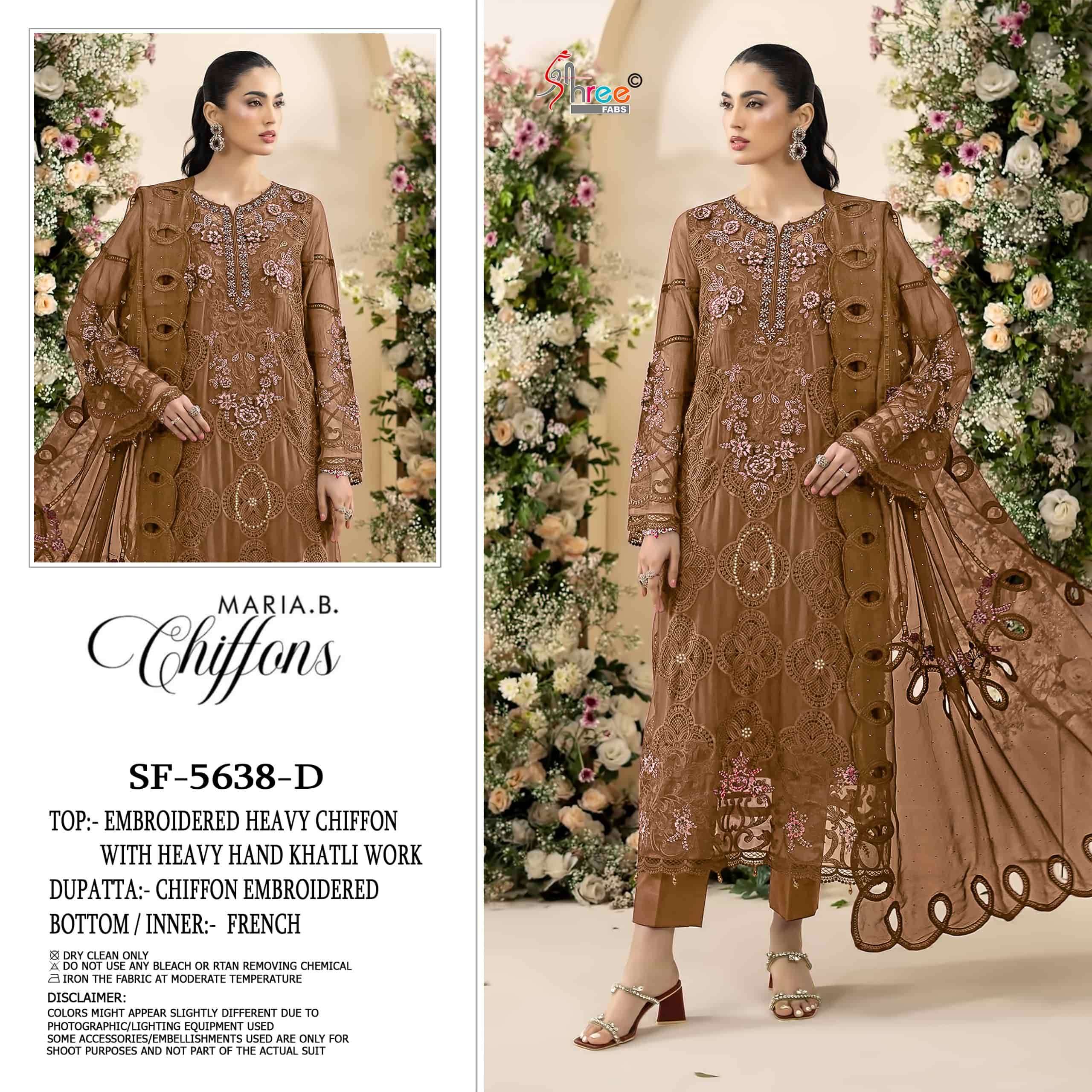 SHREE FAB SF-5638 Chiffon Pakistani Suit