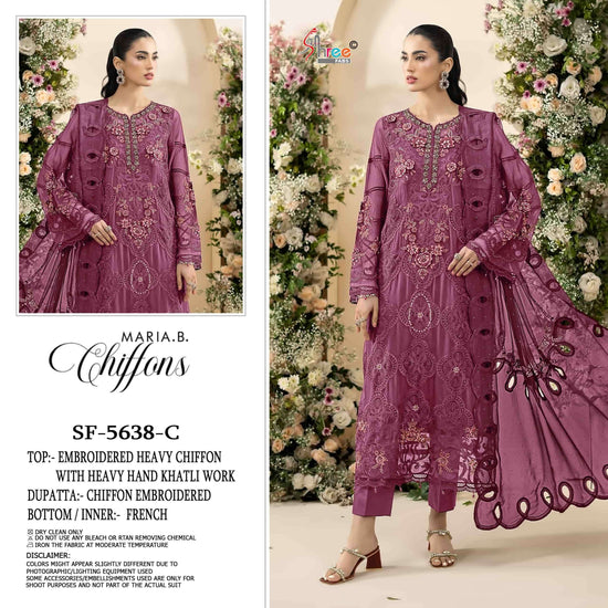 SHREE FAB SF-5638 Chiffon Pakistani Suit