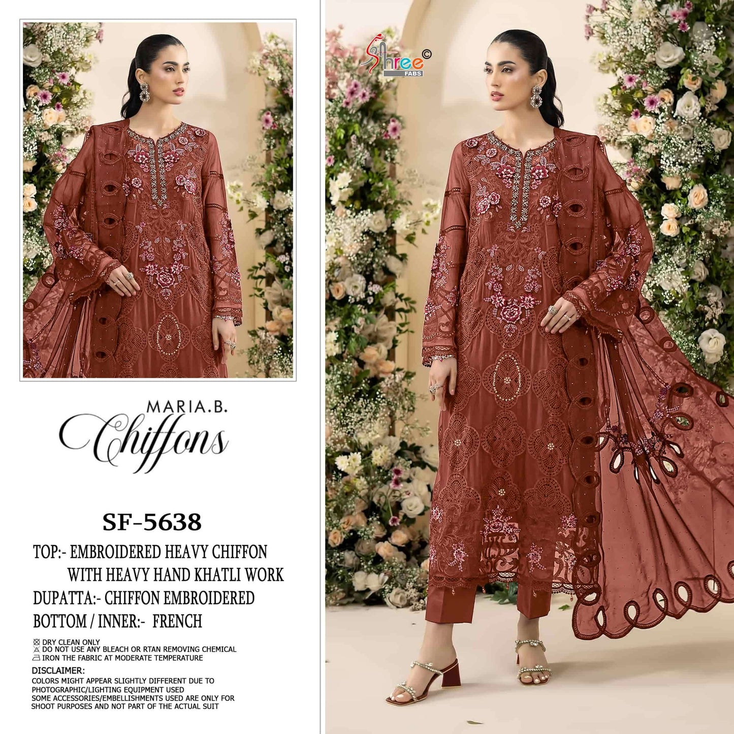 SHREE FAB SF-5638 Chiffon Pakistani Suit