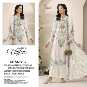 Shree Fab SF-5639 Chiffon Heavy Embroidery Pakistani Suit Set