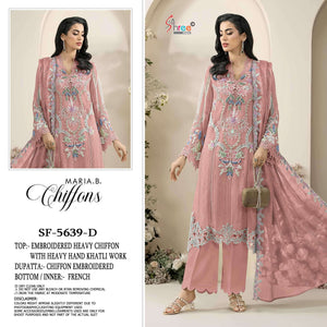 Shree Fab SF-5639 Chiffon Heavy Embroidery Pakistani Suit Set