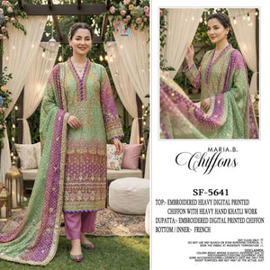 Shree Fab SF-5641 Chiffon Khatli Embroidered Printed Pakistani Suit - Amrah Wholesale